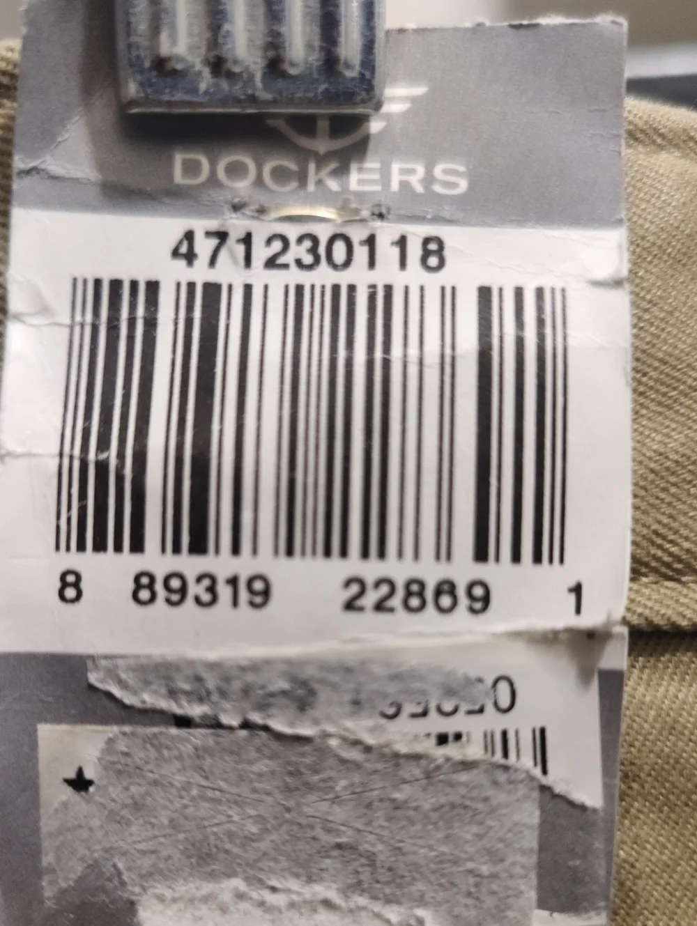 Dockers Mens Alpha Khaki Athletic Fit W33xL32
